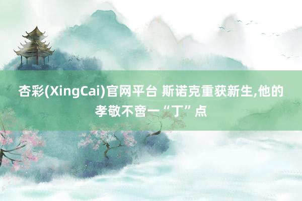 杏彩(XingCai)官网平台 斯诺克重获新生,他的孝敬不啻一“丁”点