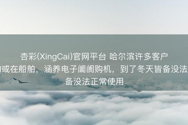 杏彩(XingCai)官网平台 哈尔滨许多客户直快网购或在船舶，涵养电子阛阓购机，到了冬天皆备没法正常使用